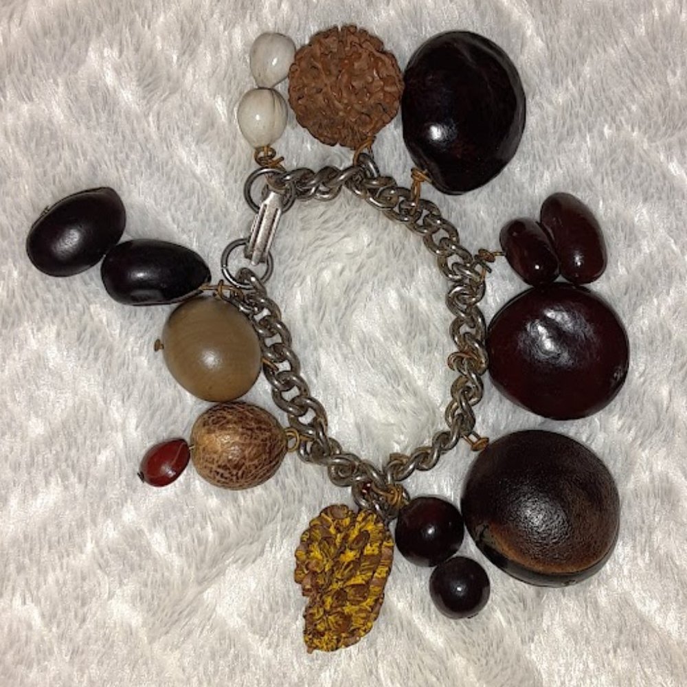 ANTIQUE BUCKEYE BRACELET FOR SMALL WRIST (6")